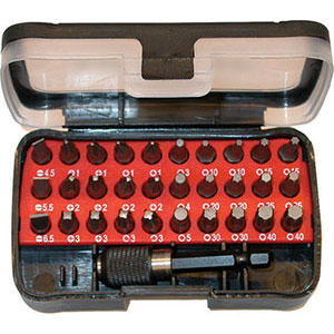 984GZA 4 - BITS IN ASSORTIMENTO - Orig. Gedore red